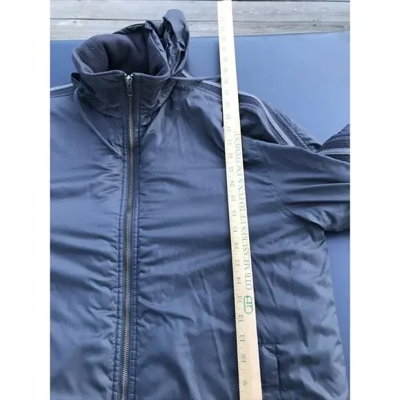 Calvin Klein Mens Full Zip Hooded Jacket Green & Gray Gunmetal Sz large READ - Picture 11 of 12